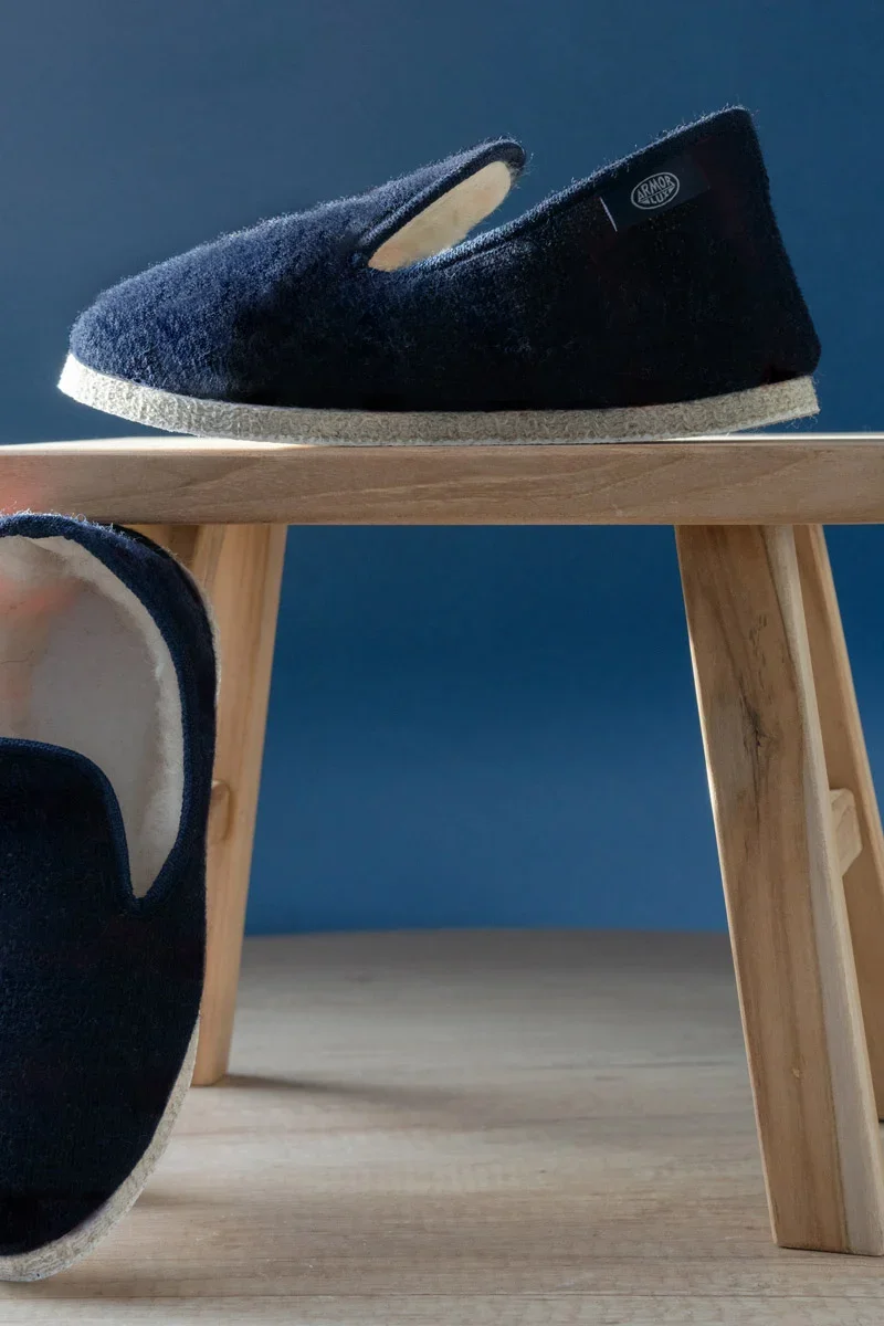 High-Quality Chaussons uni du 44 au 48 – laine Sustainable