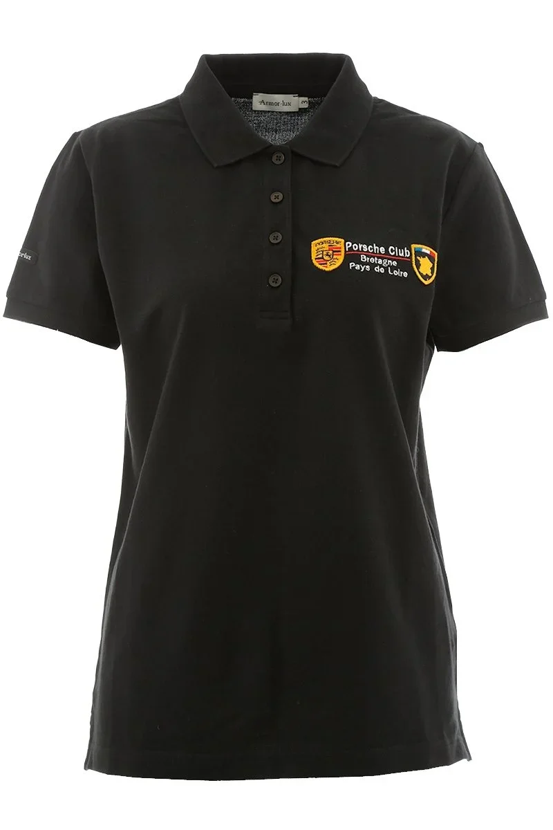Minimalist Polo Porsche Club Femme Detailed