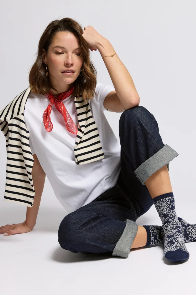 Trendy Chaussettes Armor-lux X Maison Broussaud – Femme Elite