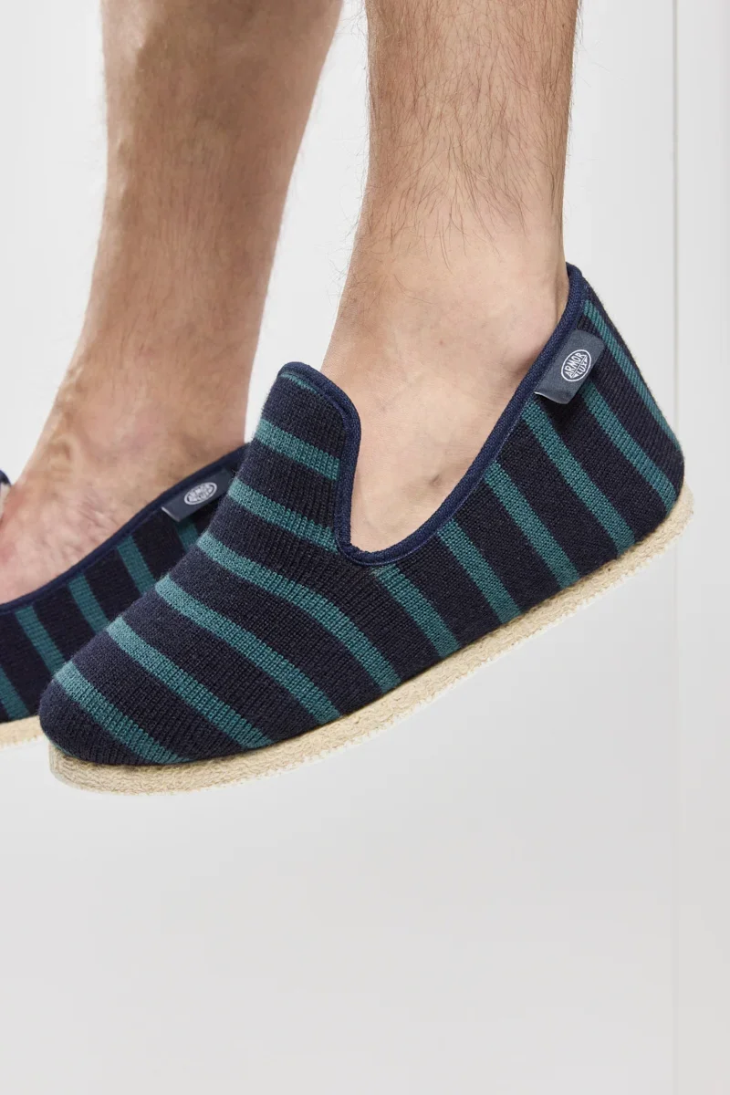 Versatile Chaussons rayés du 44 au 48 – laine Luxury