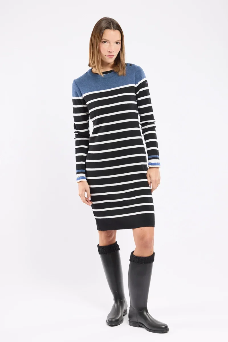 User-Friendly Robe pull rayée – laine mérinos Prestigious