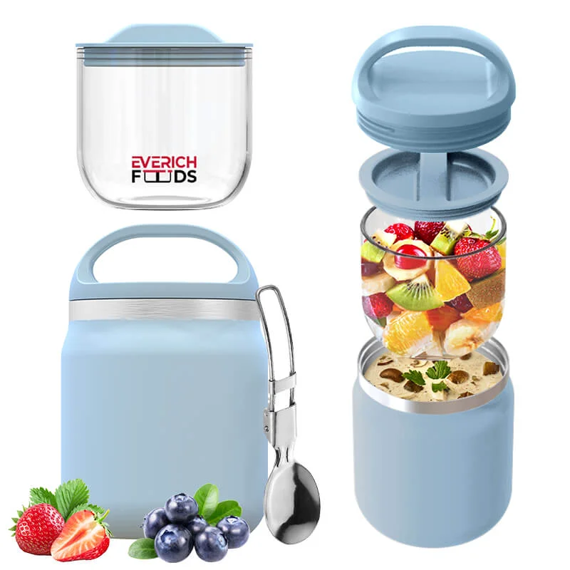 Sustainable 20 oz Food Thermos Tritan Glass Container Inner with Handle Exclusive