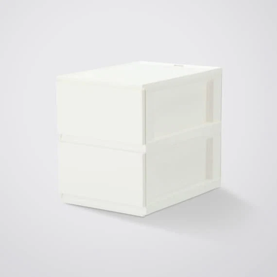Efficient DRAWER_N_INBOX2_V_HALF_2TIER_WH Stylish