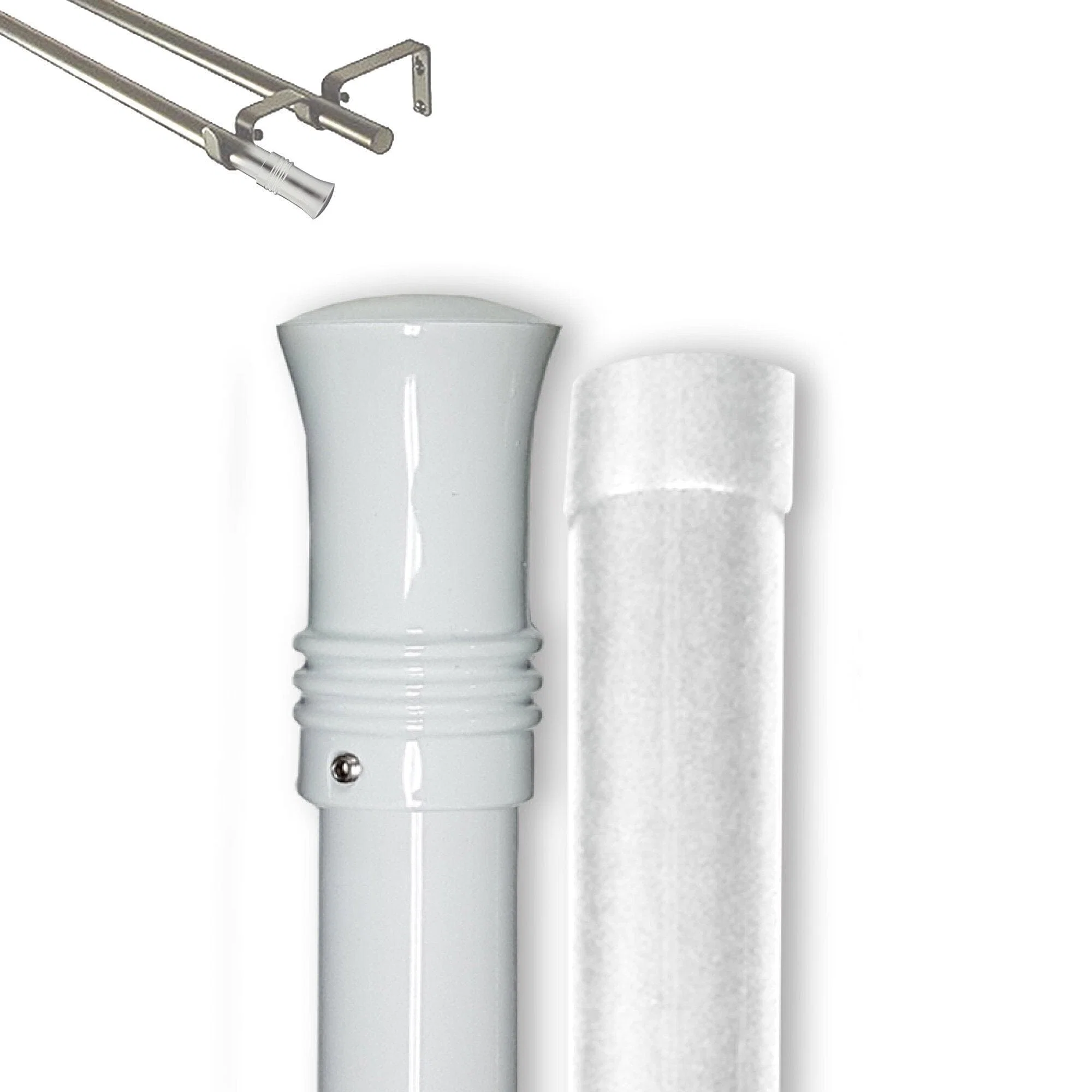 Secure STANNIS DOUBLE POLE SET – WHITE Powerful