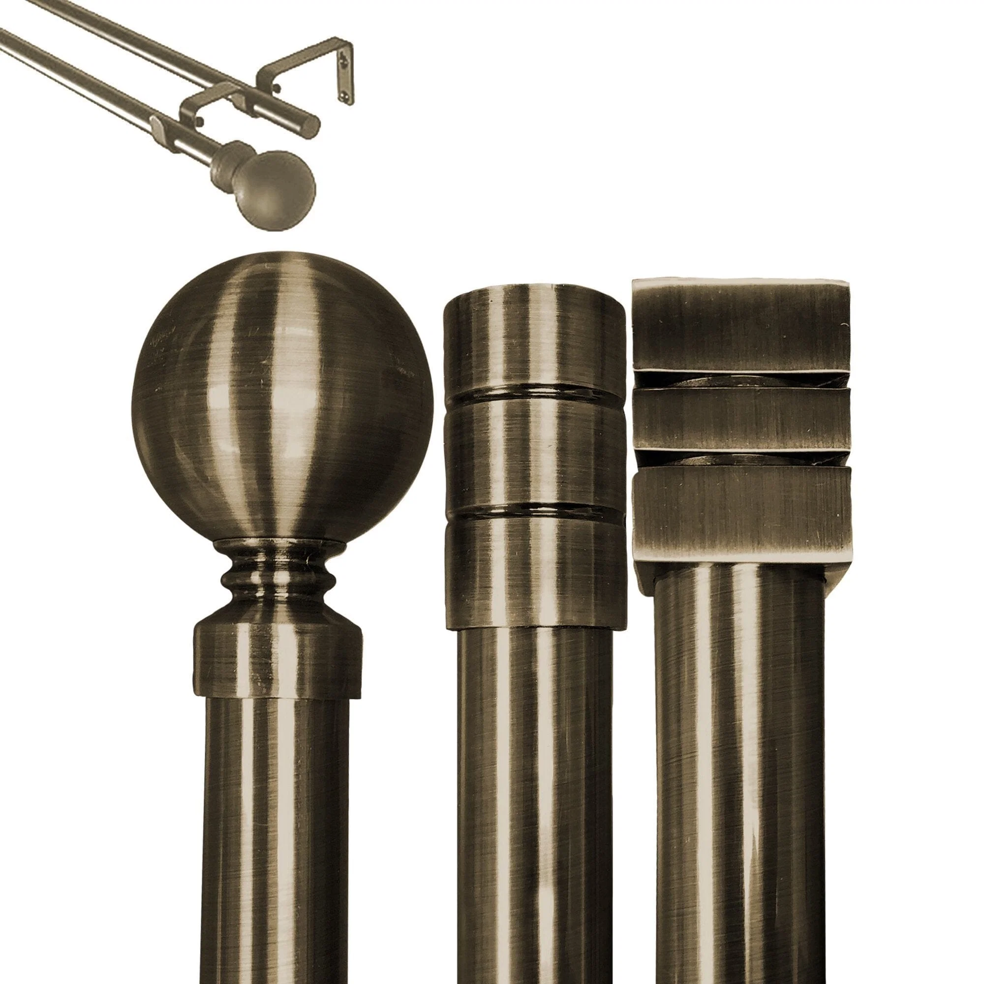 Modern PRESTIGE DOUBLE POLE SET – GOLD Smart