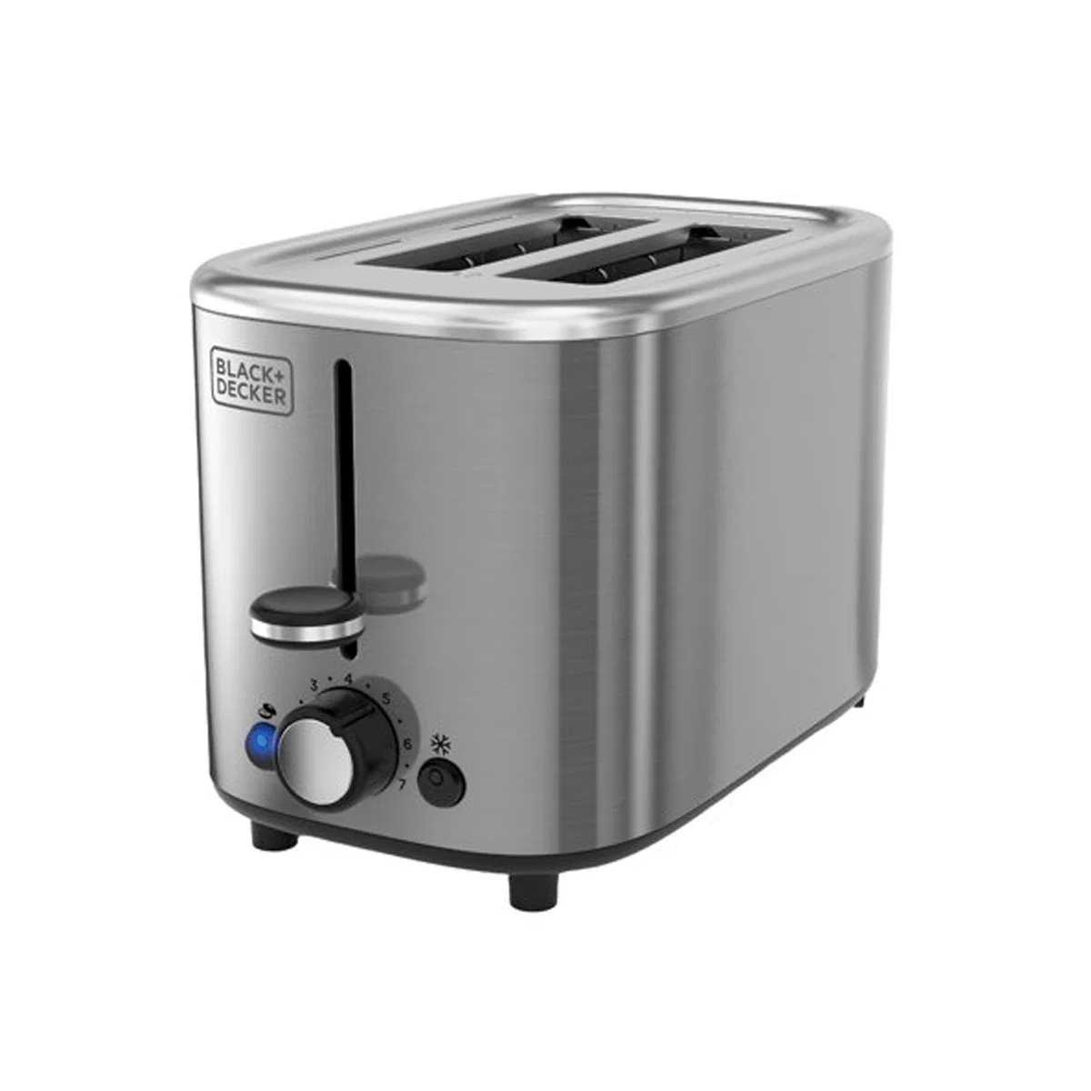 Crafted Black Decker- 2 Slice Toaster Stainless Innovative