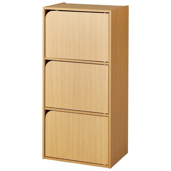 Secure STACKING COLOUR BOX NCOLOBO door 3TIER LBR Contemporary