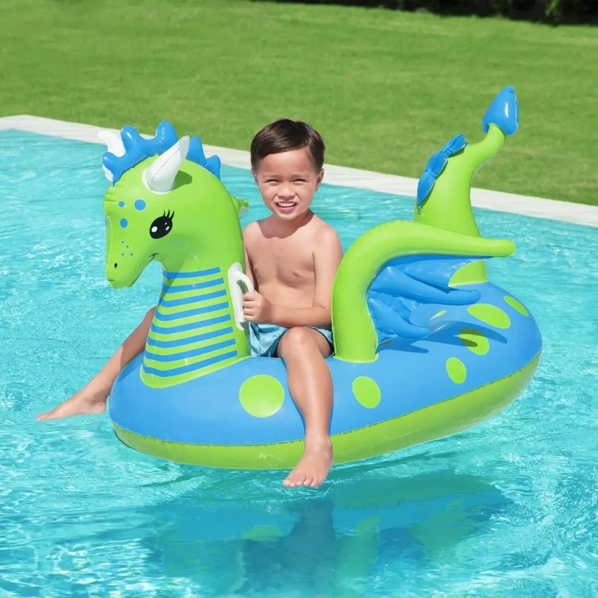 Minimalist H2OGO Fantasy Dragon – Kids Ride-On Pool Float Professional