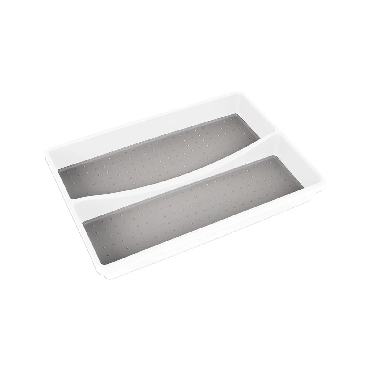 Responsible Cultery Tray 2 Sections White grey Expertly Made