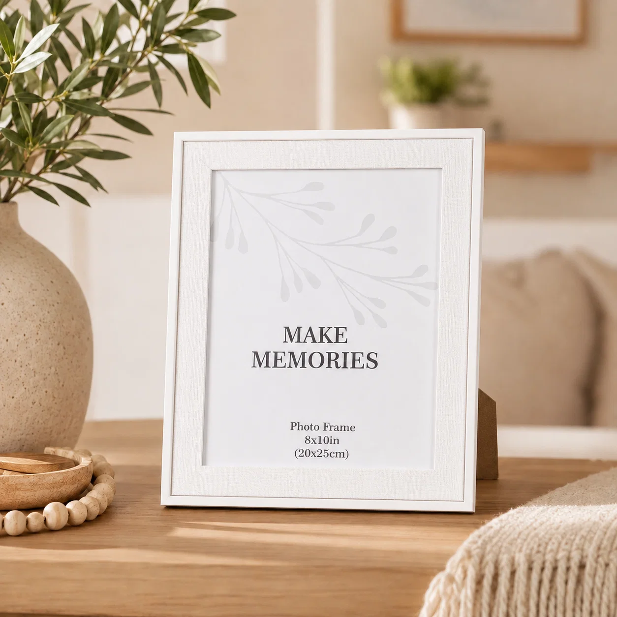 Carefully Designed Lauren Taylor – Linen Photo Frame White Exceptional