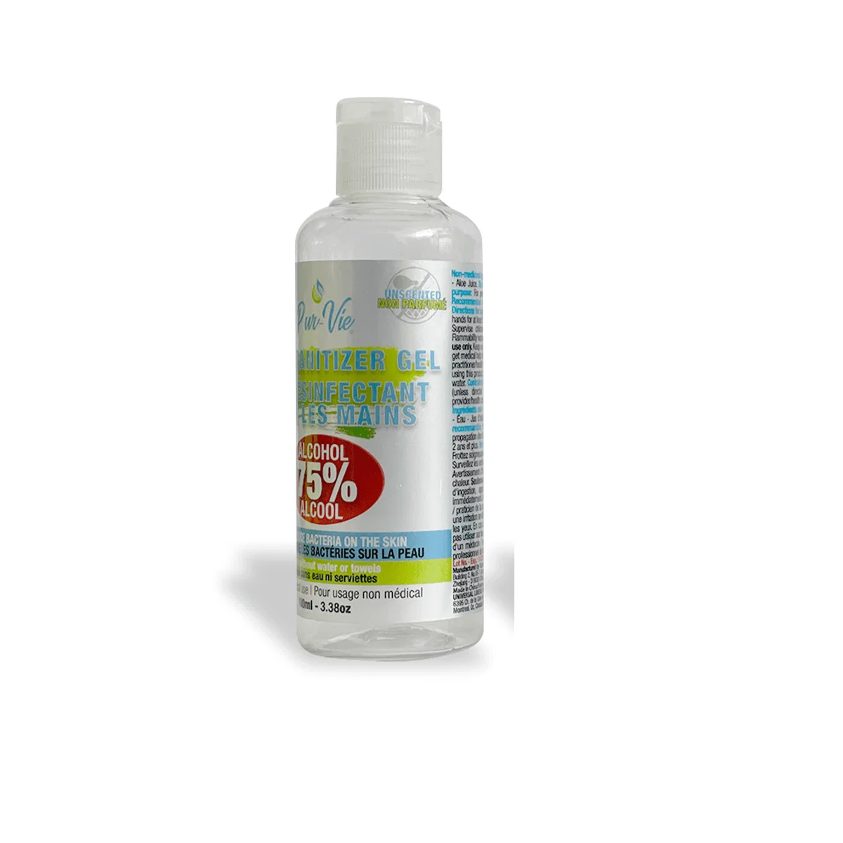 Recyclable Pur Vie 100Ml Hand Sanitizer Exceptional