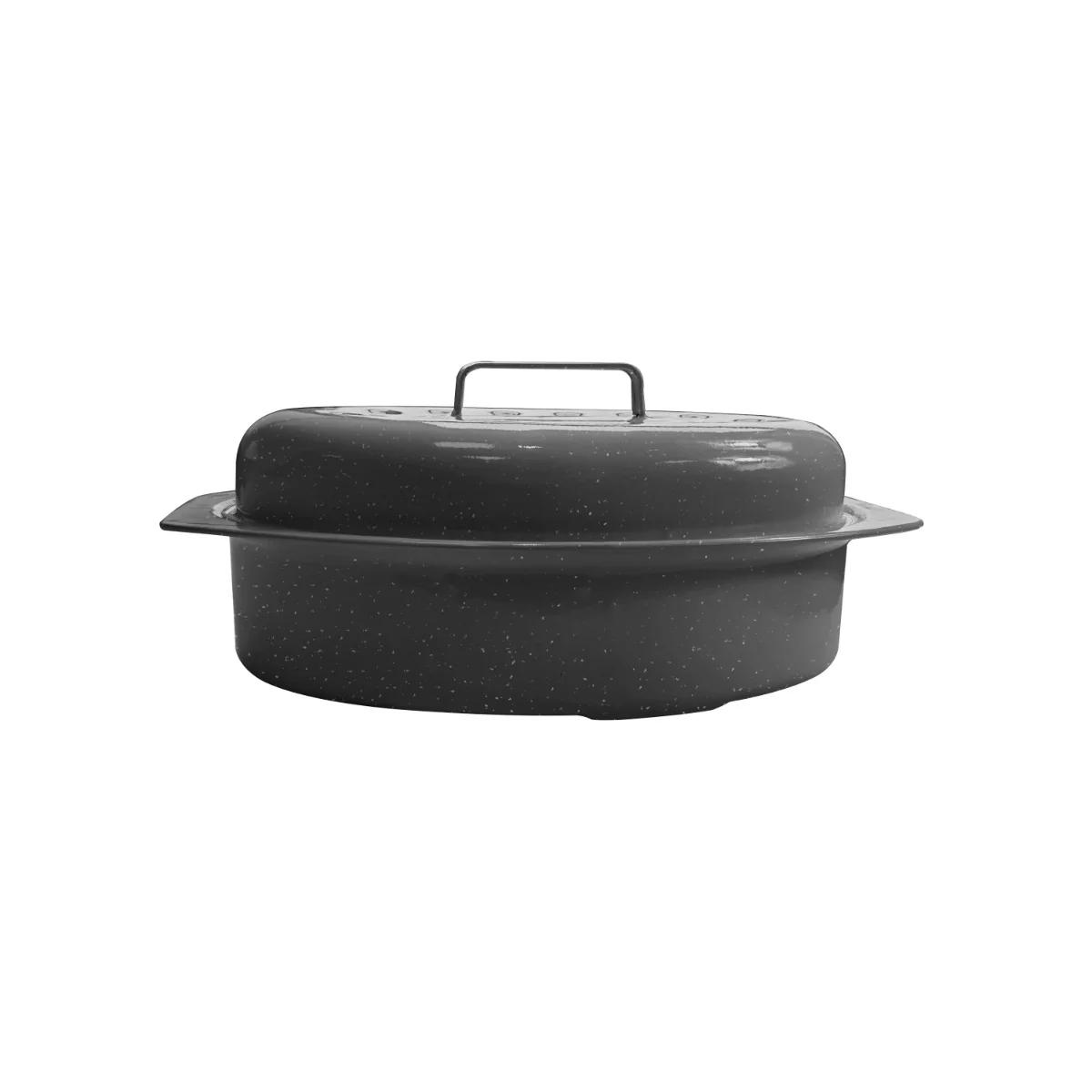 Detailed À la Cuisine – 13 Oval Enamel Roaster with Lid Eco-Friendly