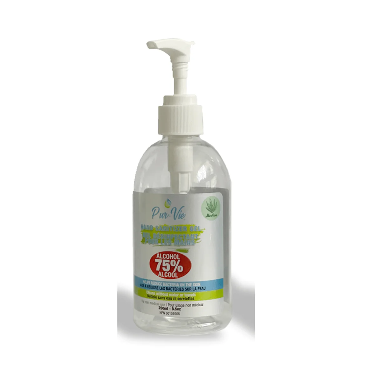 Authentic Hand Sanitizer 250Ml Pure Vie -Aloe Vera Official