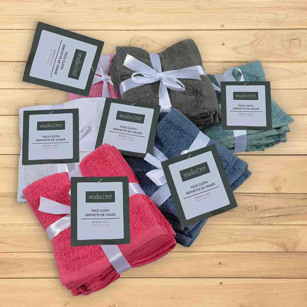 Unique Studio 707 – Face Cloths Solids 5 Pk Dependable