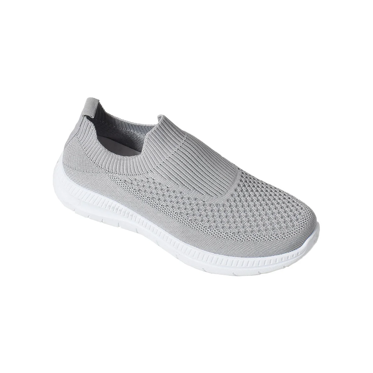 Solid Flyknit Slip On Shoe Injected Out Comfortable