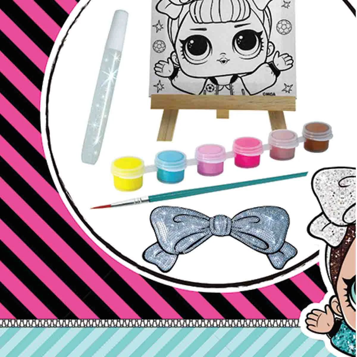 Smooth L.o.l. Surprise Canvas Painting Kit Reusable
