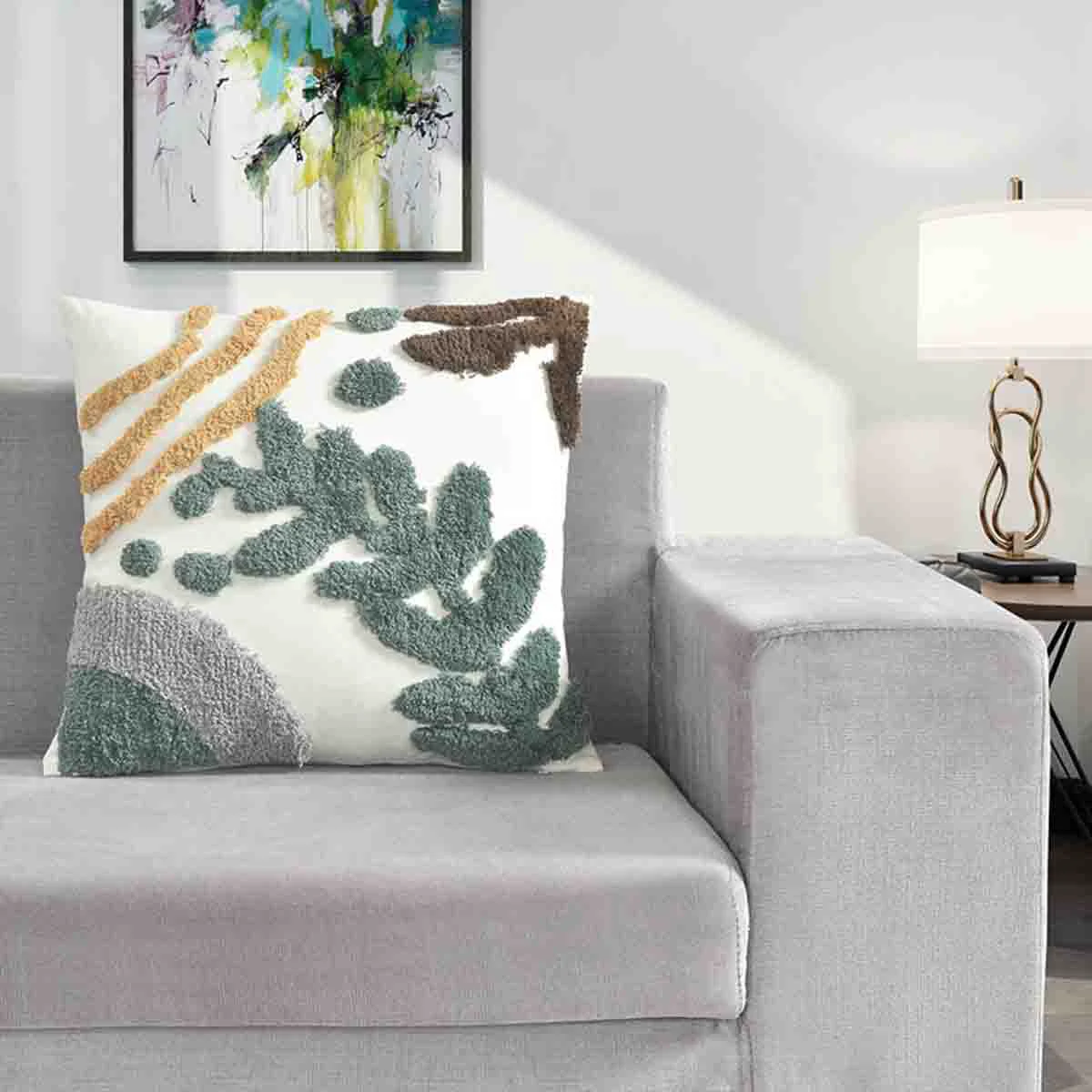 Smart Lauren Taylor- Tufted Sherpa Cushion Elegant
