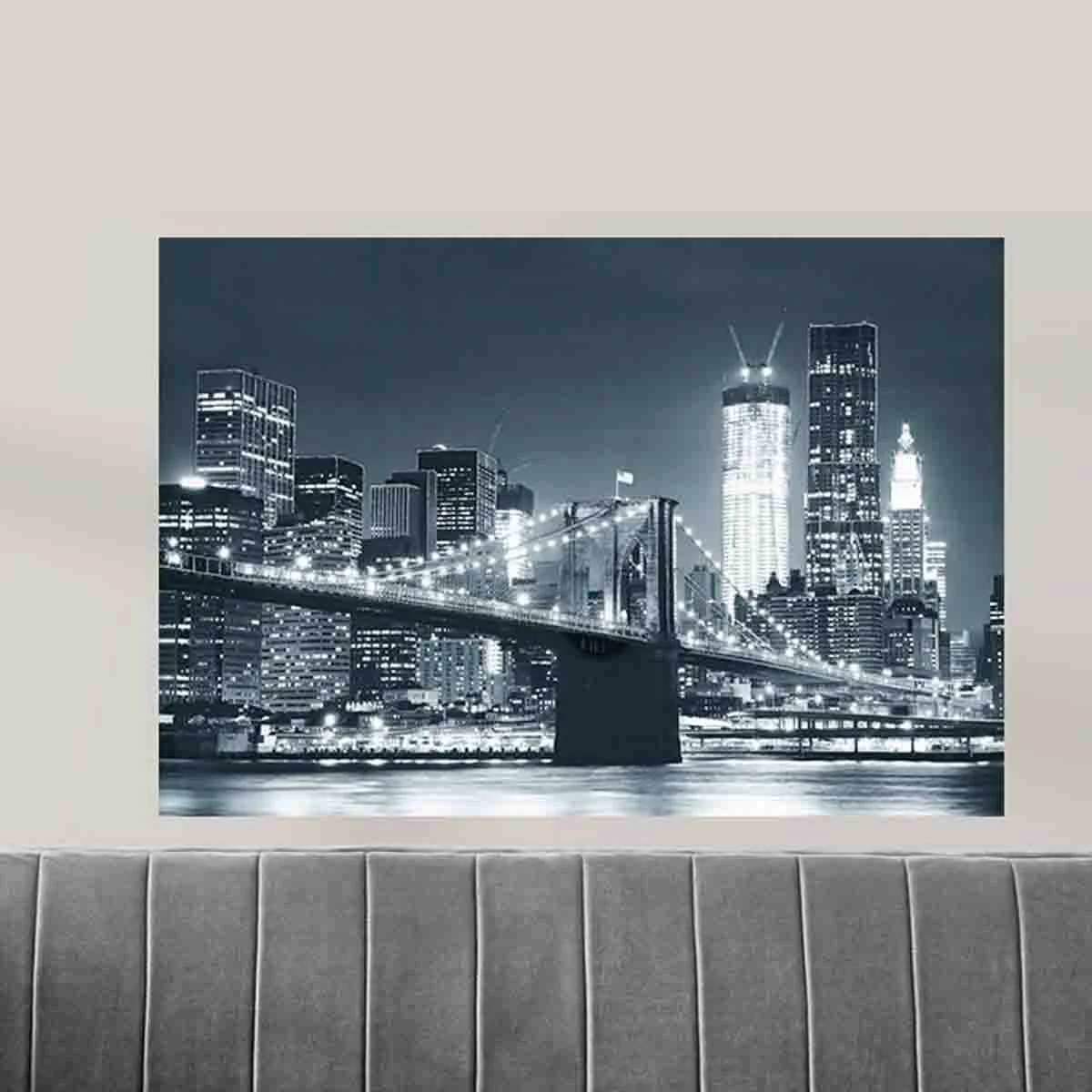Effective LAUREN TAYLOR – City view canvas 70X100X3CM Practical