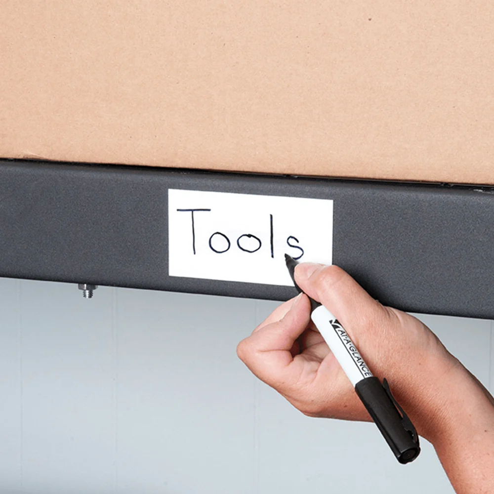 Secure Write-On Magnetic Labels – White – 25pk Crafted