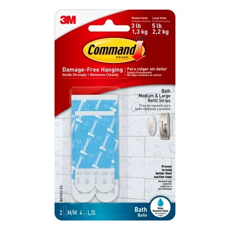 Modern COMMAND WATER RESIST. STRIPS 6PK Long-Lasting