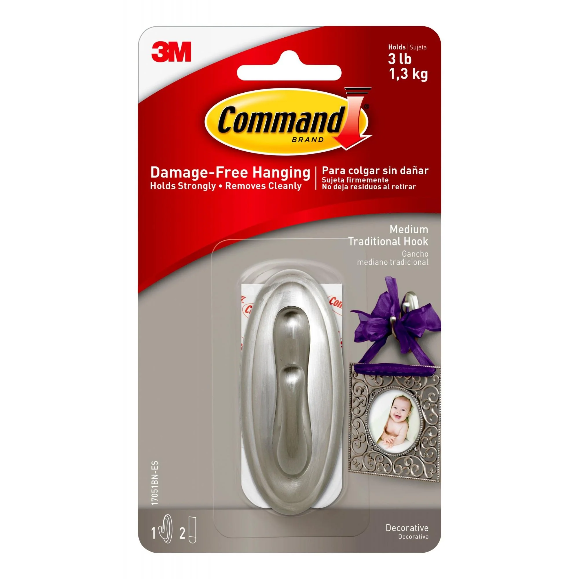 Innovative COMMAND TRADITIONAL HOOK 3 BNKL Green