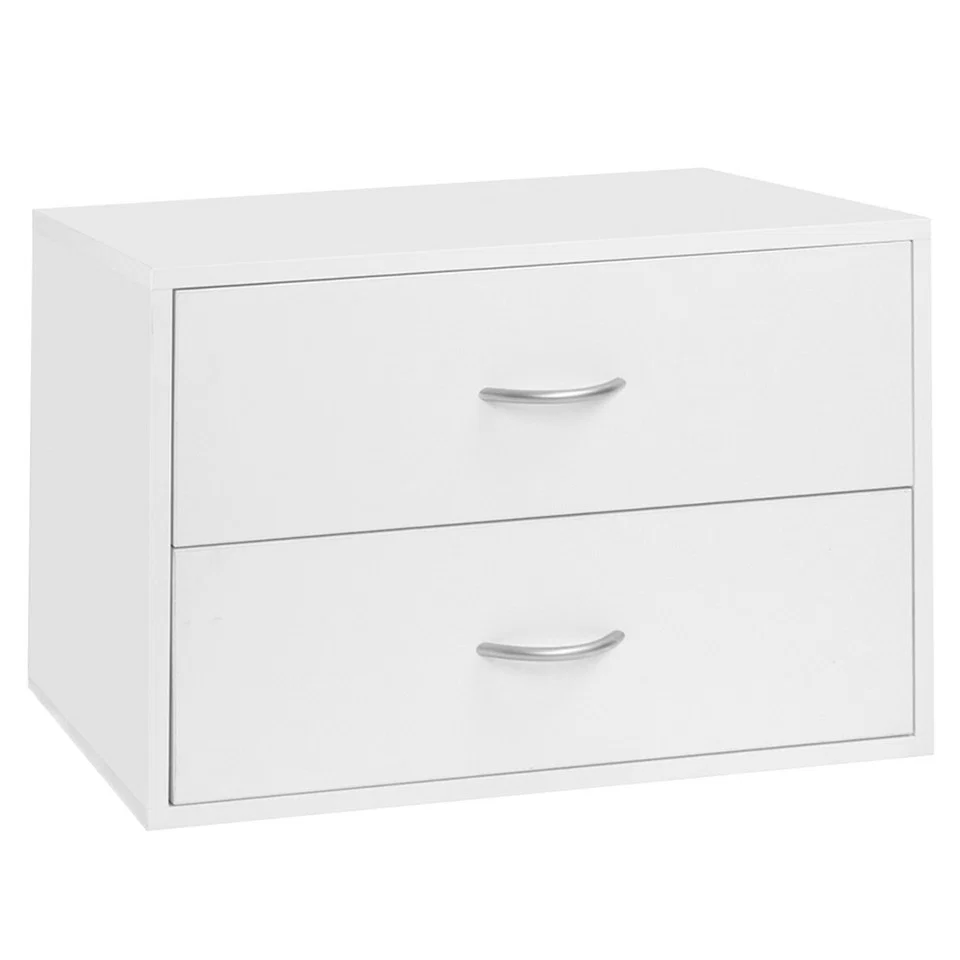 Modern OBOX 2 DRAWER WHITE Secure