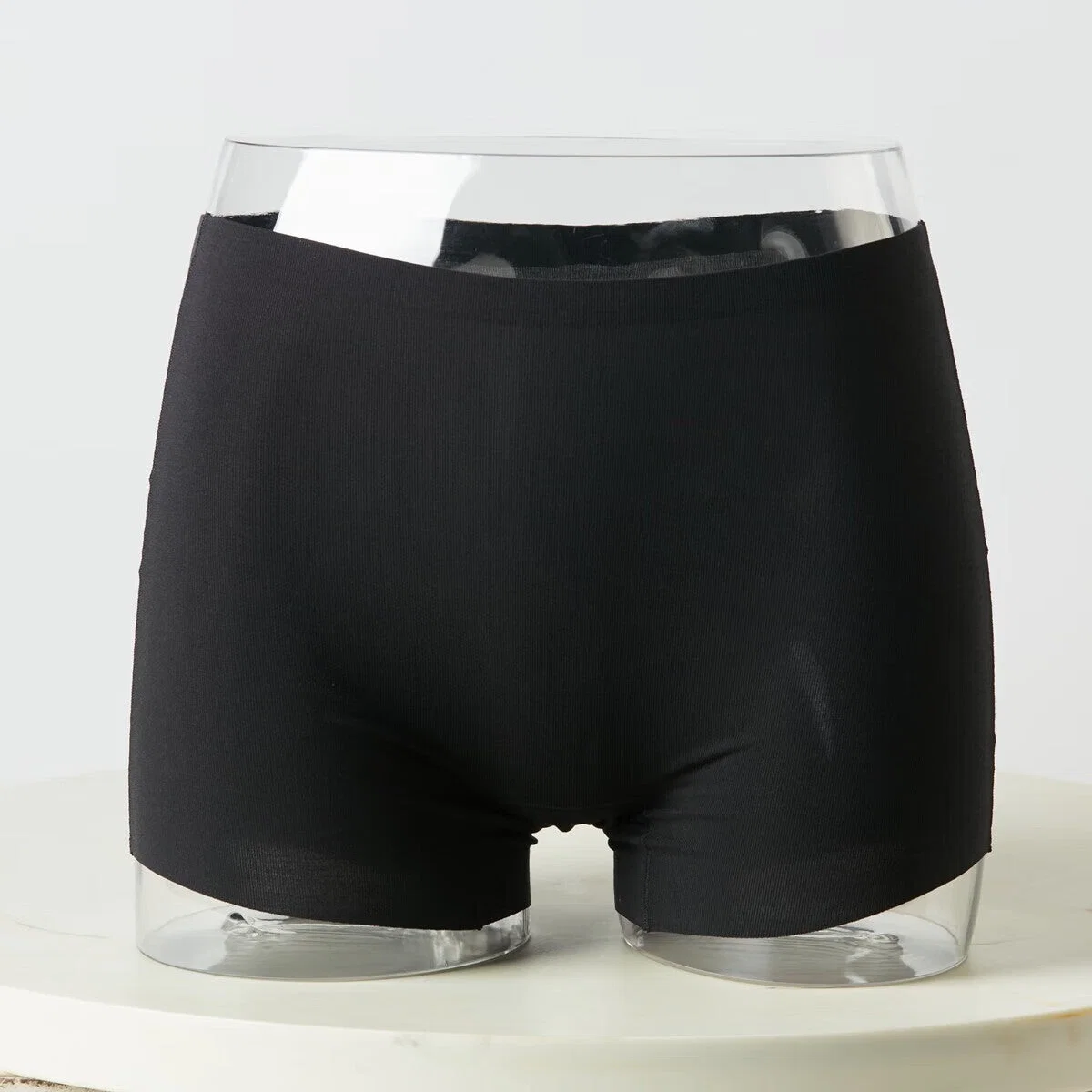Elegant WOMEN MODAL SEAMLESS BOXER BK XL Carefully Designed