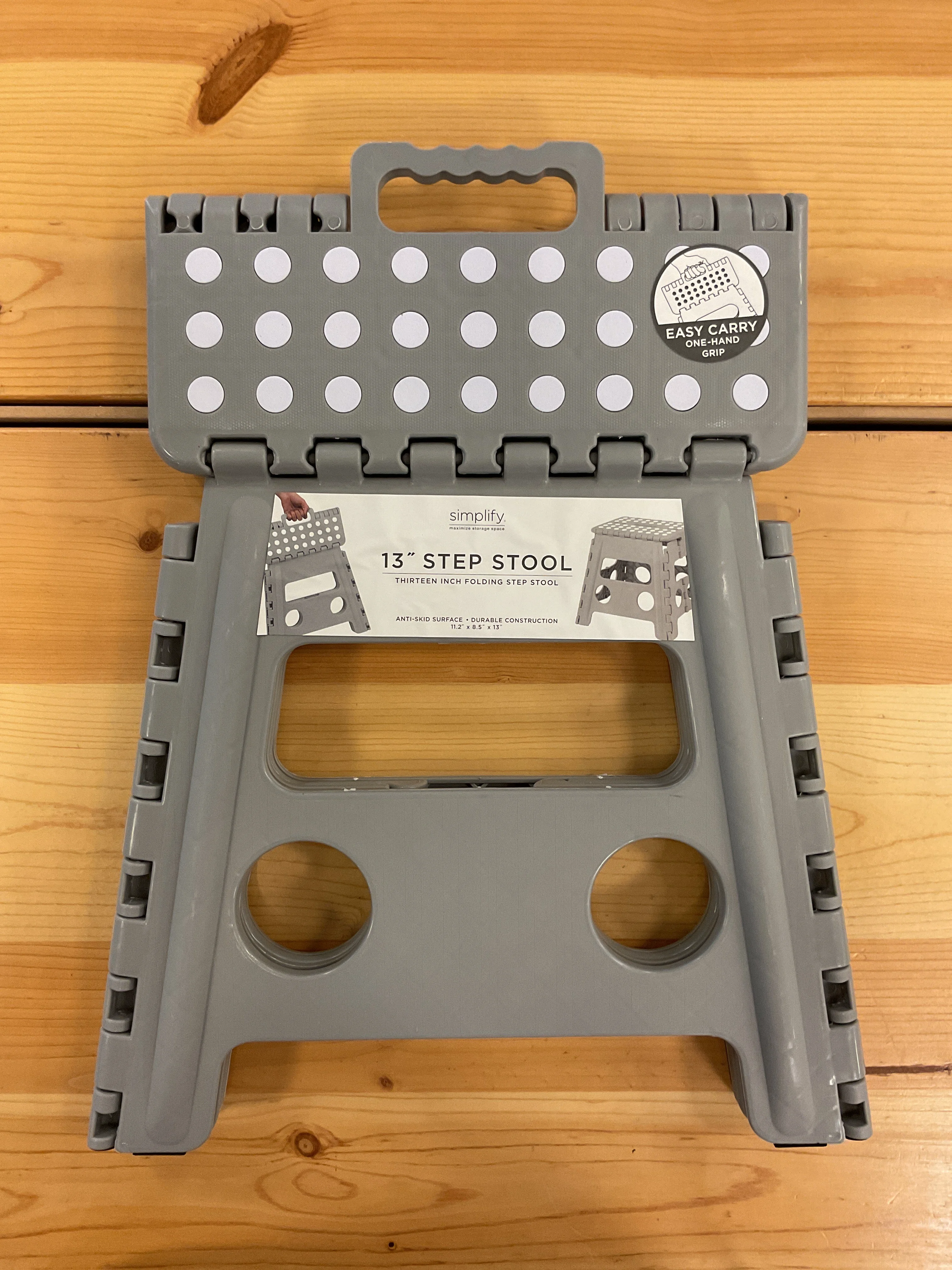 Specialty FOLDING STEP STOOL 13 quot GREY Breathable