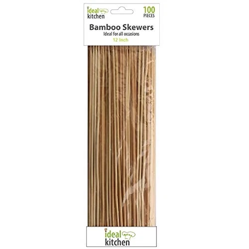 High-Quality BAMBOO SKEWERS 100CT Recyclable