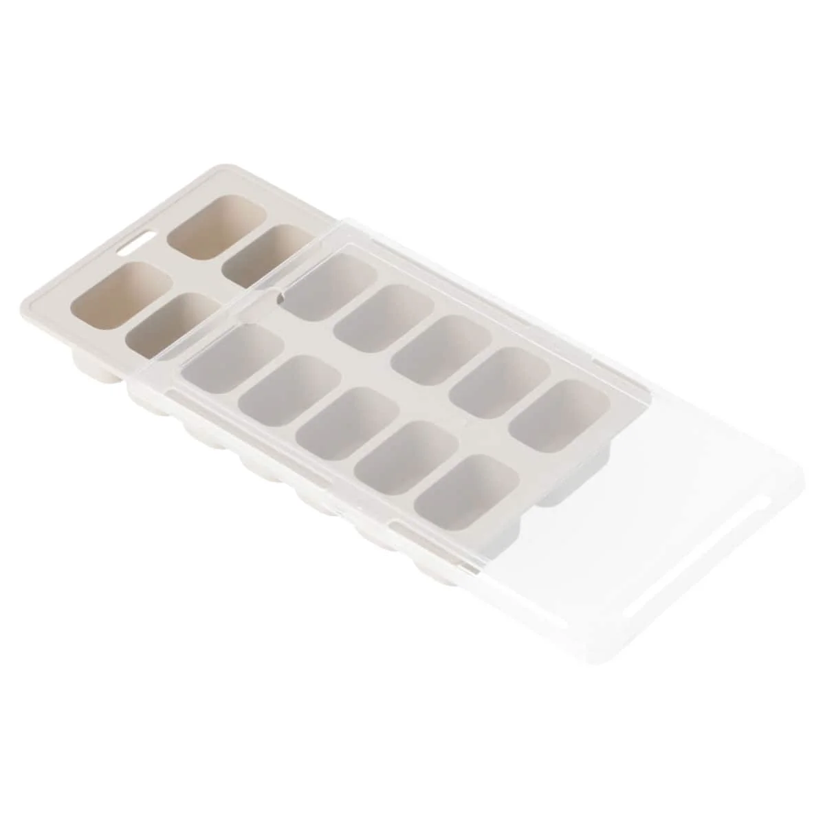 Convenient CI001 Silicone Ice Tray with Lid 14 Cubes Mocha Effective