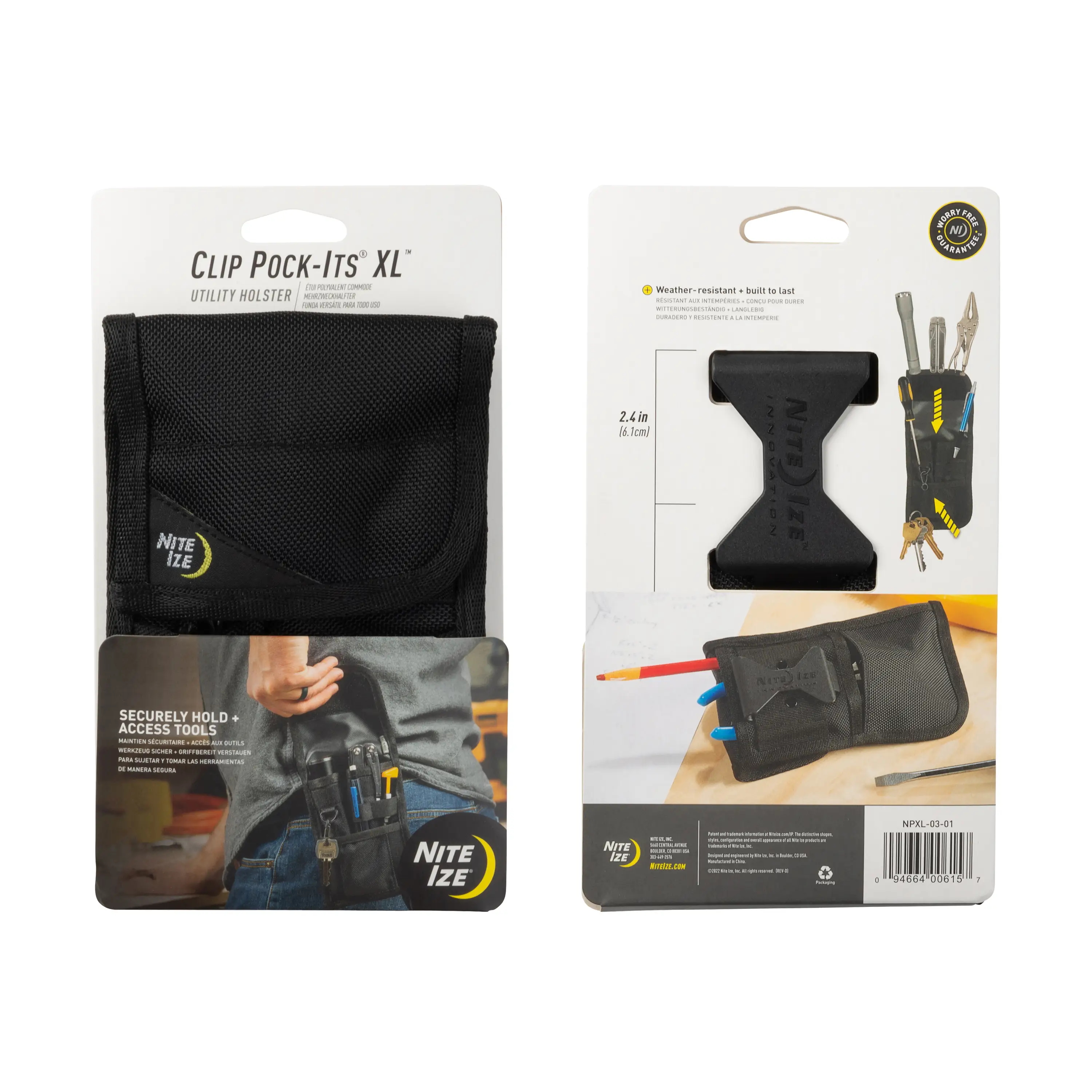 Crafted CLIP POCK-ITS XL UTILITY HOLSTER Comfortable