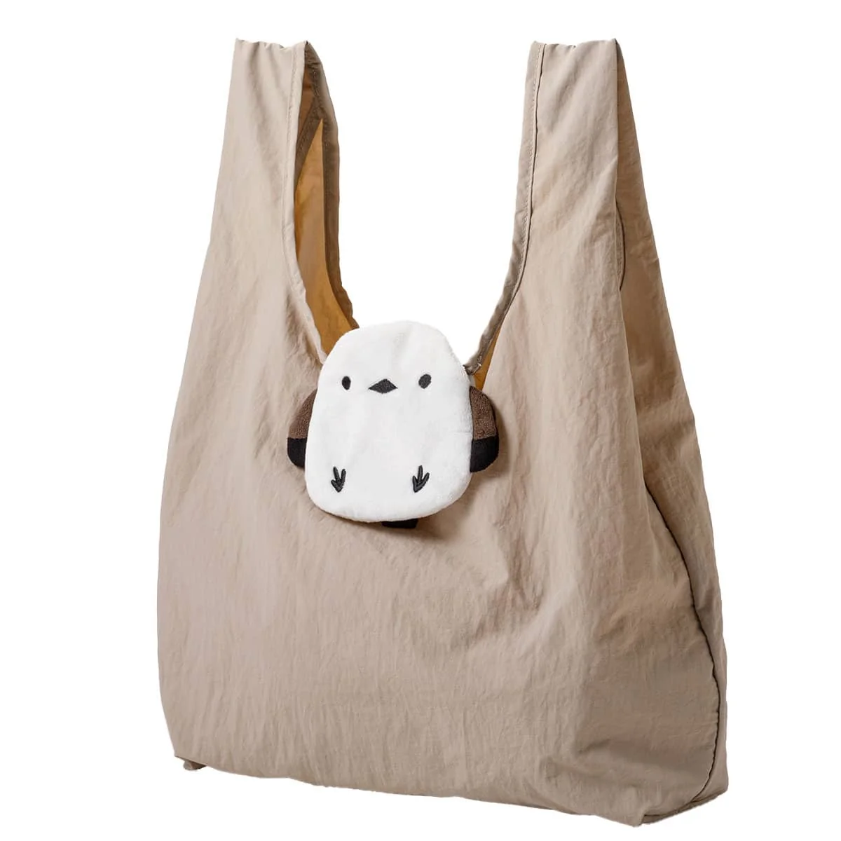 Sustainable Snow Fairy Foldable Eco Bag White Organic