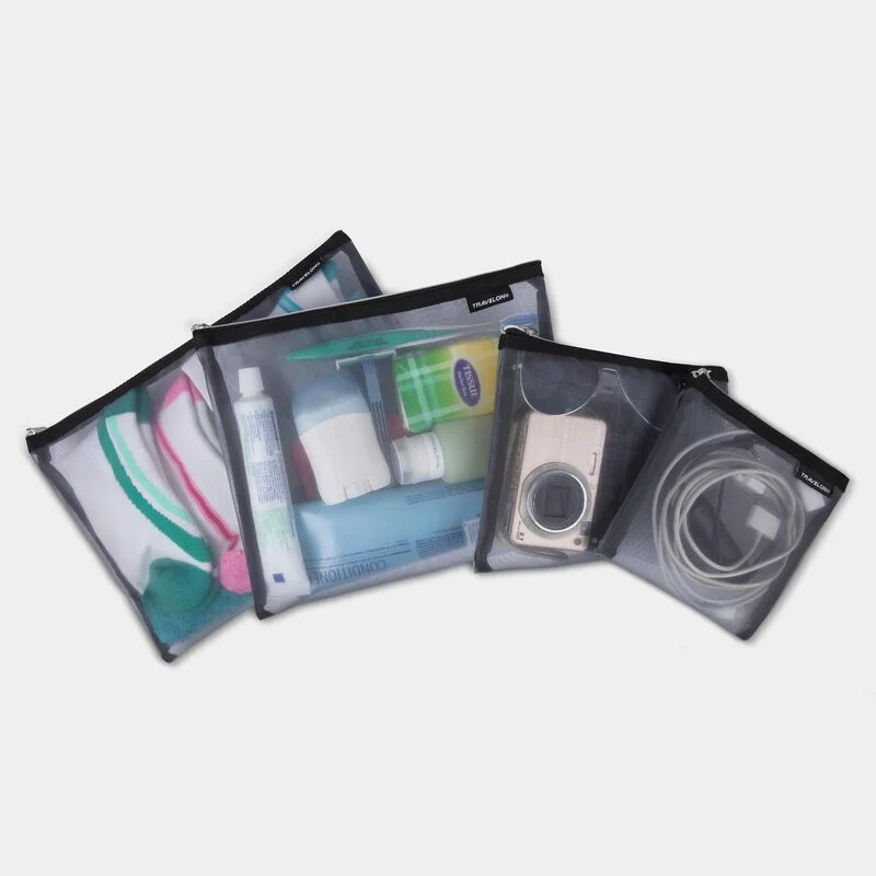 Fast MESH POUCHES SET 4 GRAY Exceptional