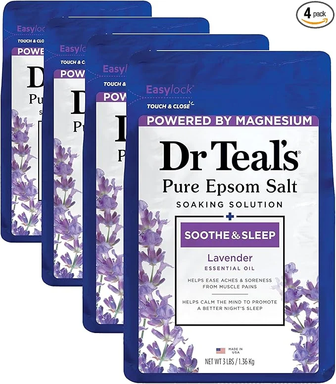 Long-Lasting Dr Teal’s Epsom Salt Soaking Solution Soothe Sleep Powerful
