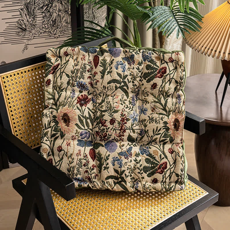 Innovative Ownkoti Jacquard Floral Soft Seating Cushion Responsible
