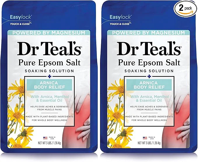 Trusted Dr Teal’s Epsom Salt Magnesium Soak Arnica Body Relief Superior