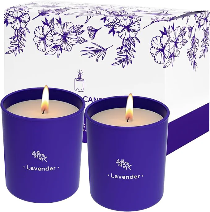 Proven TranquilBliss Lavender Candles for Home Scented 8 oz Scented Candles Present Specialty
