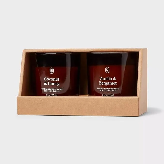 Artisan Threshold lidded Glass Jar Candle 4.5 oz High-Performance