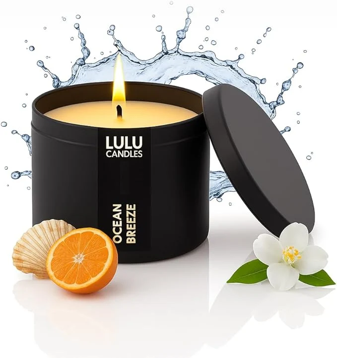 Exceptional Lulu Candles Ocean Breeze Scented Candle Smells Fresh Oceany Luxury Stylish