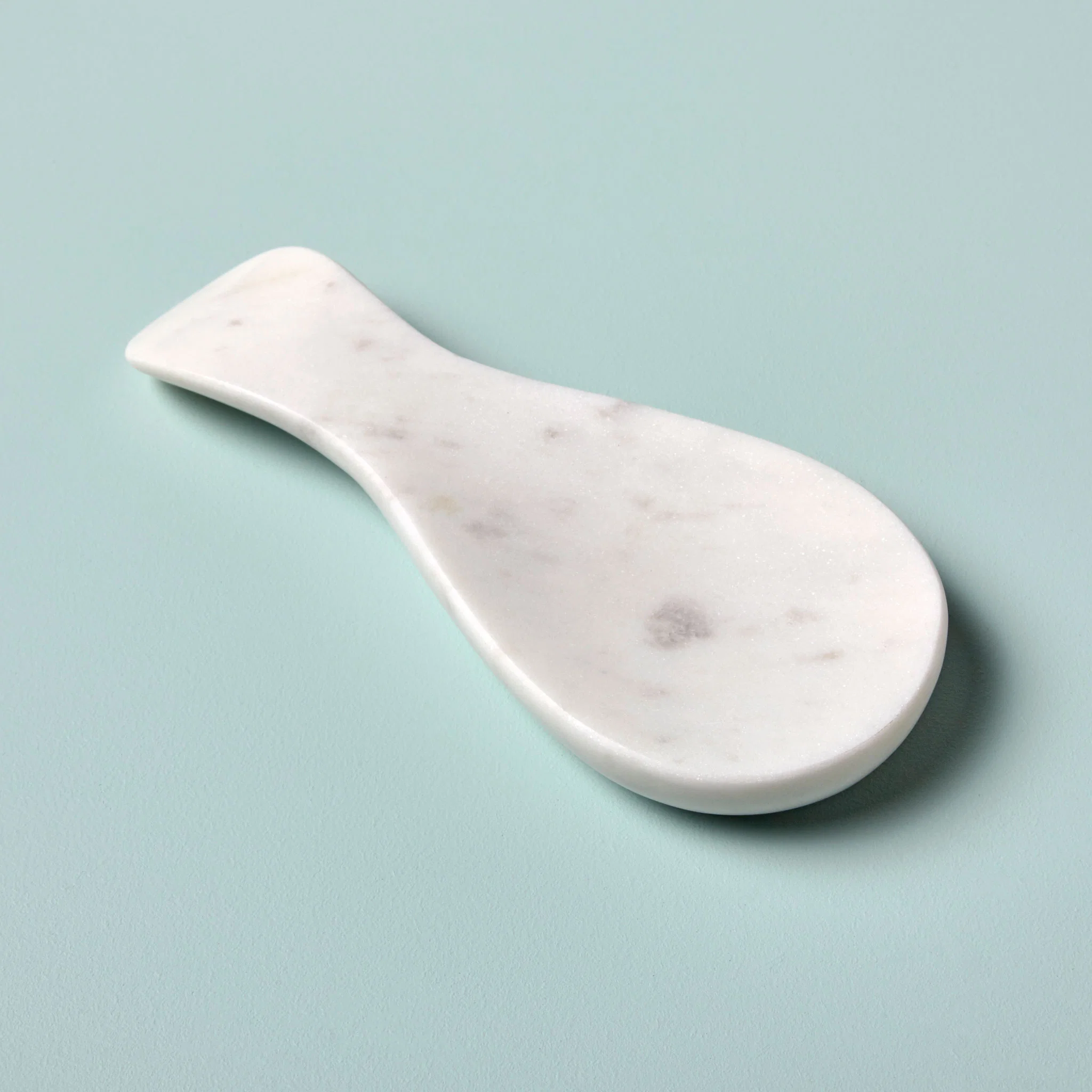 Enhanced White Marble Spoon Rest Genuine