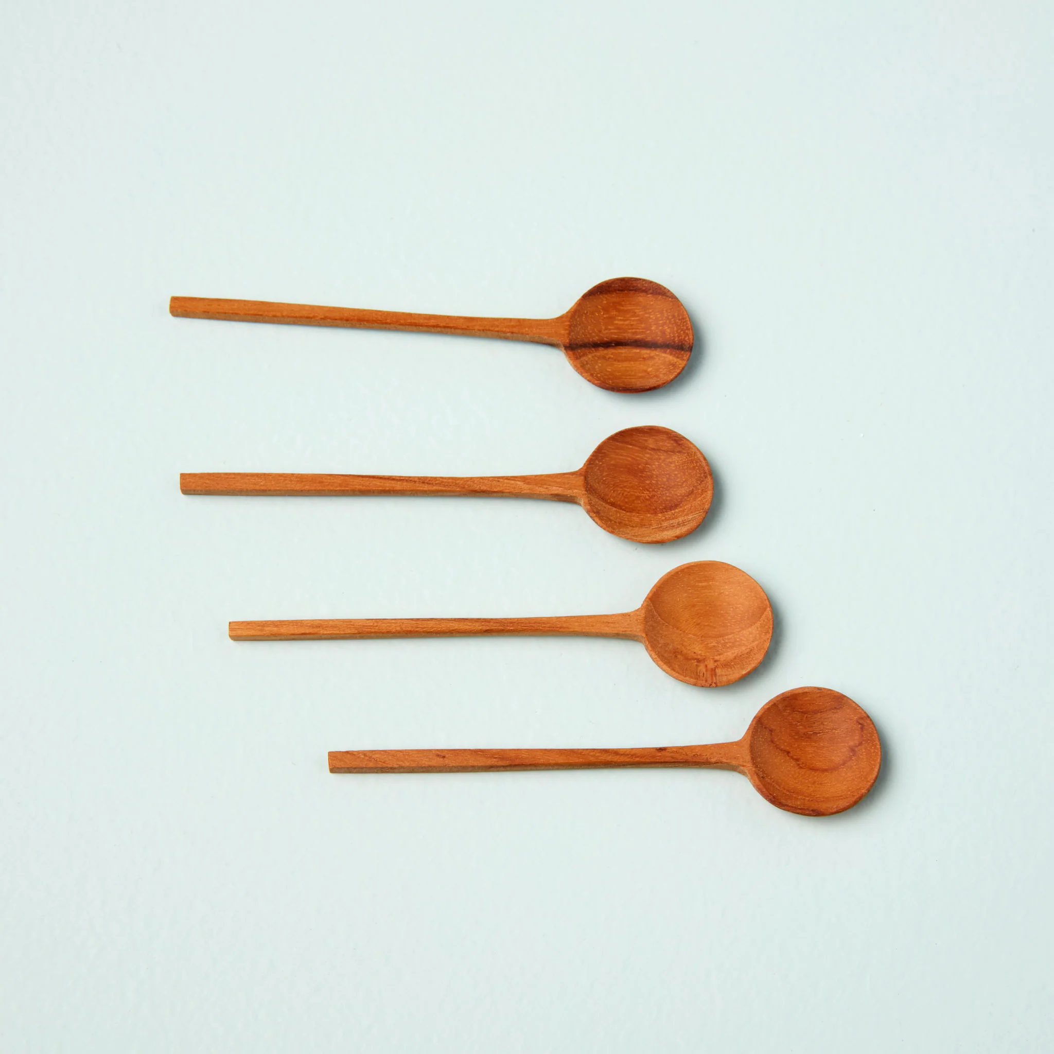 Safe Teak Thin Spoons Small Set of 4 Innovative