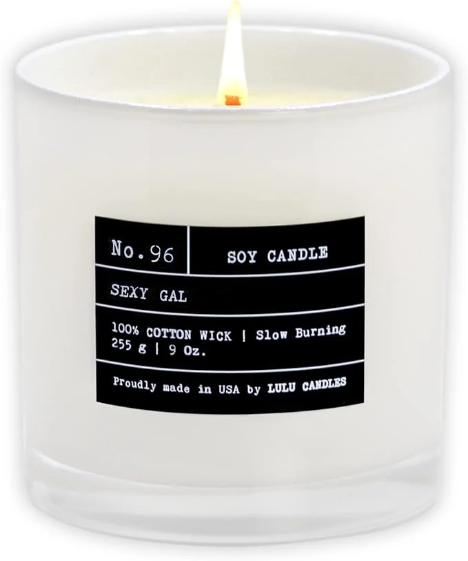 Clean Lulu Candles Sexy Gal Luxury Scented Soy Jar Candle Hand Poured in The Carefully Designed