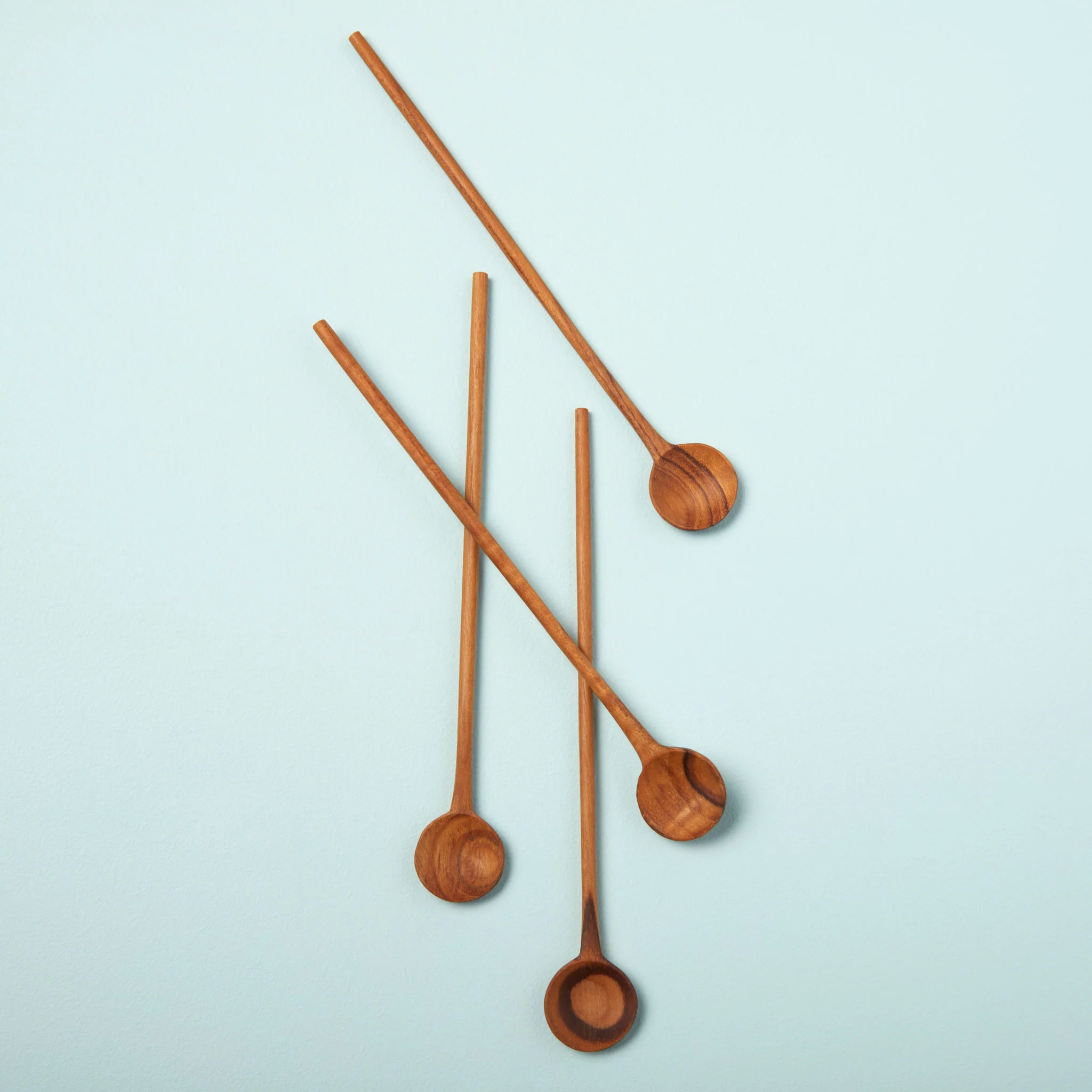 Pure Teak Stirrers Set of 4 Powerful