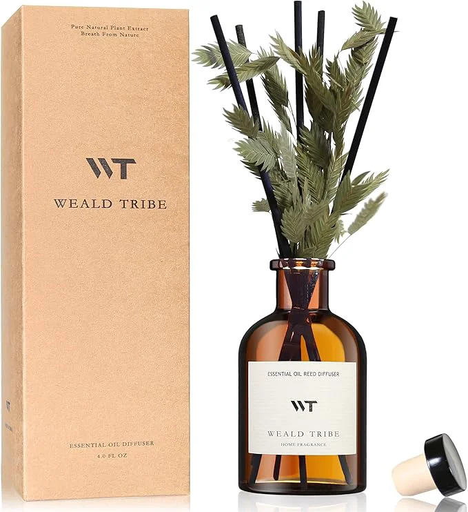 Elite WEALD TRIBE Bamboo Scent Flower Reed Diffuser Set Selected
