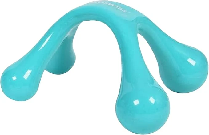 Elegant BioSwiss Handheld Full Body Massager 4-Leg Pressure Point Massage Tool Green