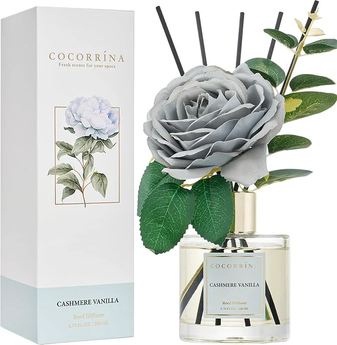 Proven Cocorina Reed Diffuser Set Flower Reed Diffuser Cashmere Vanilla Scented Traditional