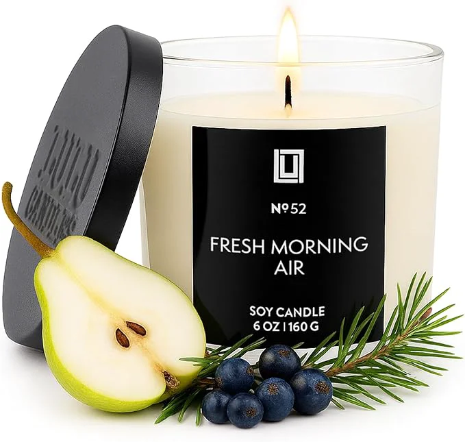 Refined Lulu Candles Fresh Morning Air Luxury Scented Soy Jar Candle Hand Poured Optimized