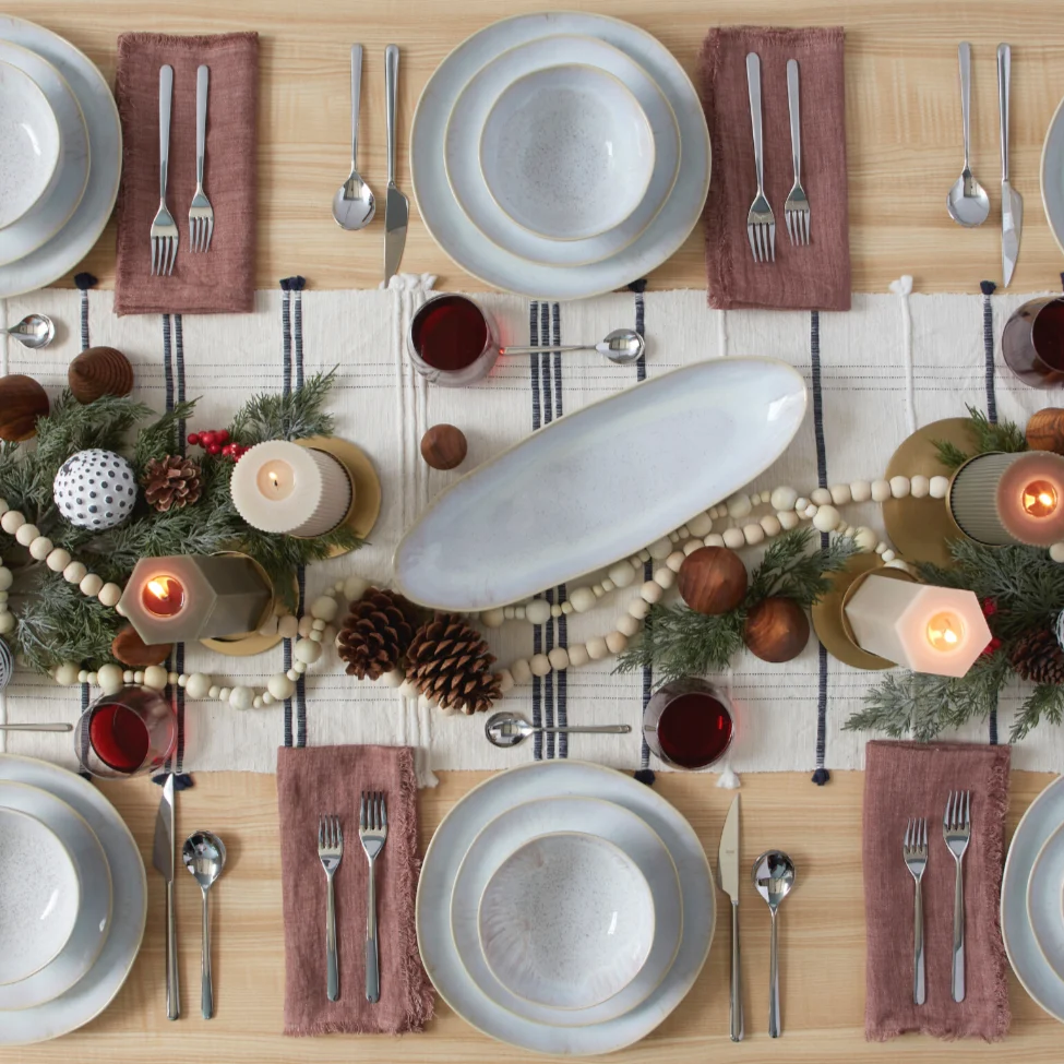 Long-Lasting Stone Washed Linen Dinner Napkins Rose Set of 4 Sustainable