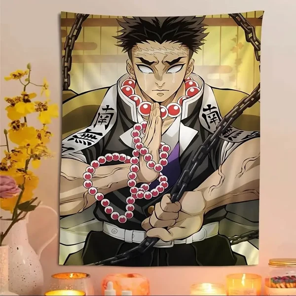 Solid Gyomei Himejima Meditation Wall Flag High-Grade