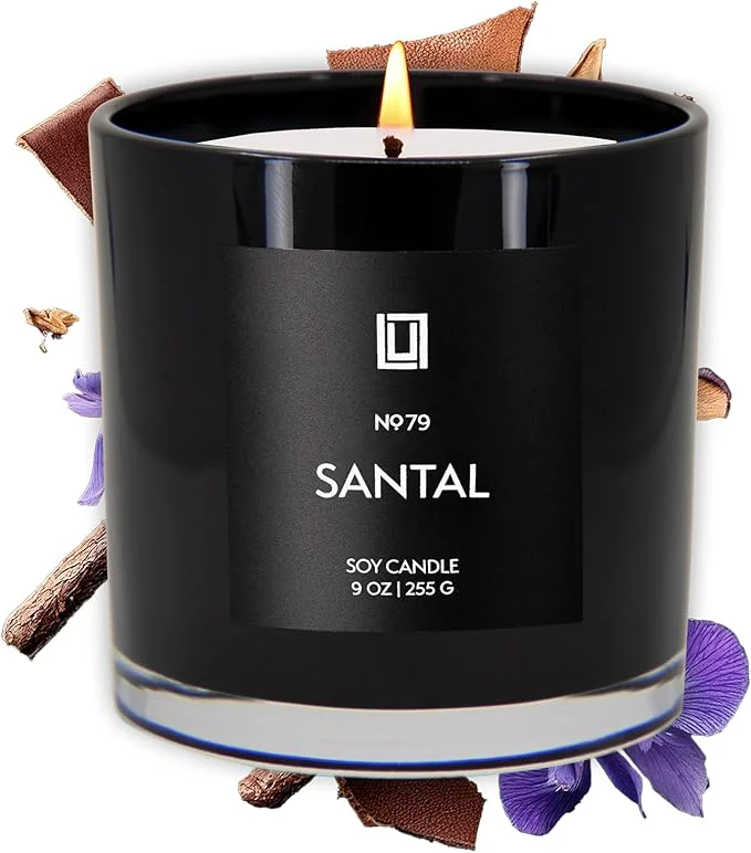 Innovative Lulu Candles Santal Luxury Scented Soy Jar Candle Hand Poured in The USA Organic